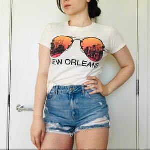 New Orleans Tee w/ Aviator Glasses Graphic